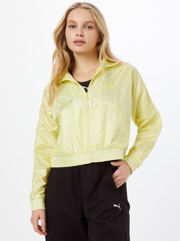 PUMA Prehodna jakna | rumena barva: sprednja stran