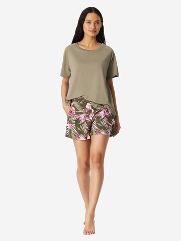 SCHIESSER Pajama 'Modern Nightwear' in Green