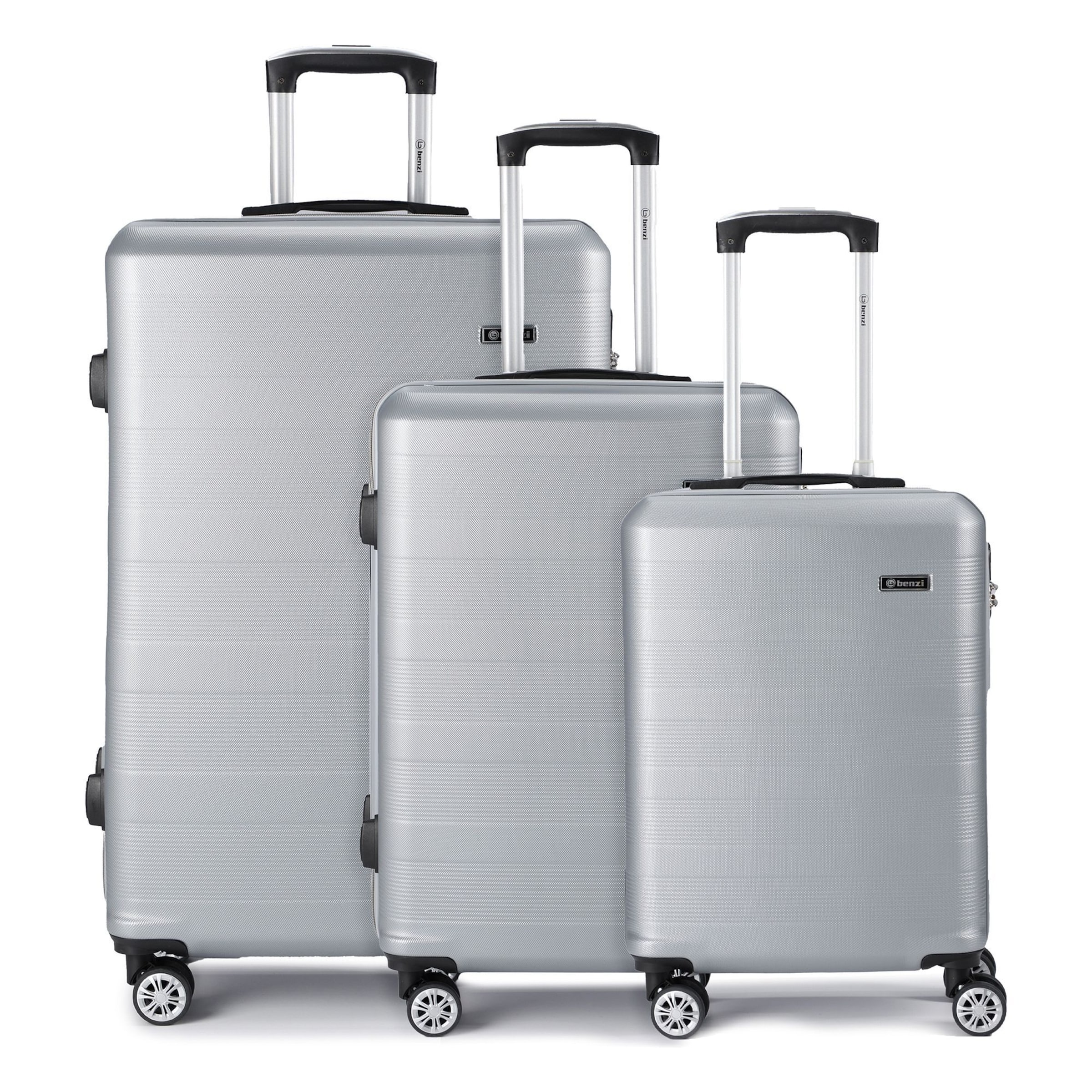 Benzi Suitcase set in Silver: front