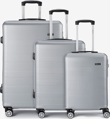 Ensemble de bagages Benzi en argent : devant