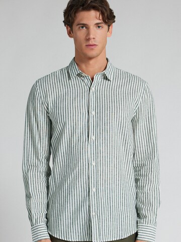 IUMAN Intimissimi Regular Fit Hemd in Grün