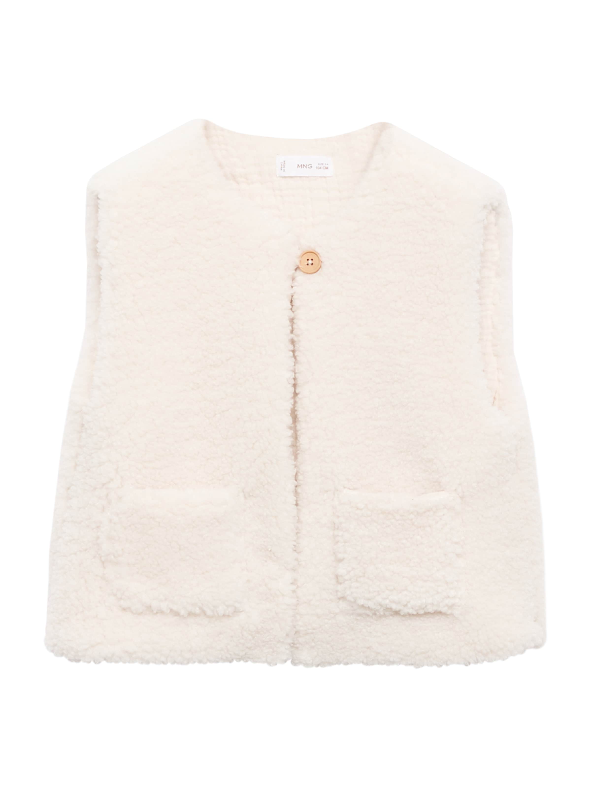 Gilet 'PASTO' di MANGO KIDS in beige: frontale