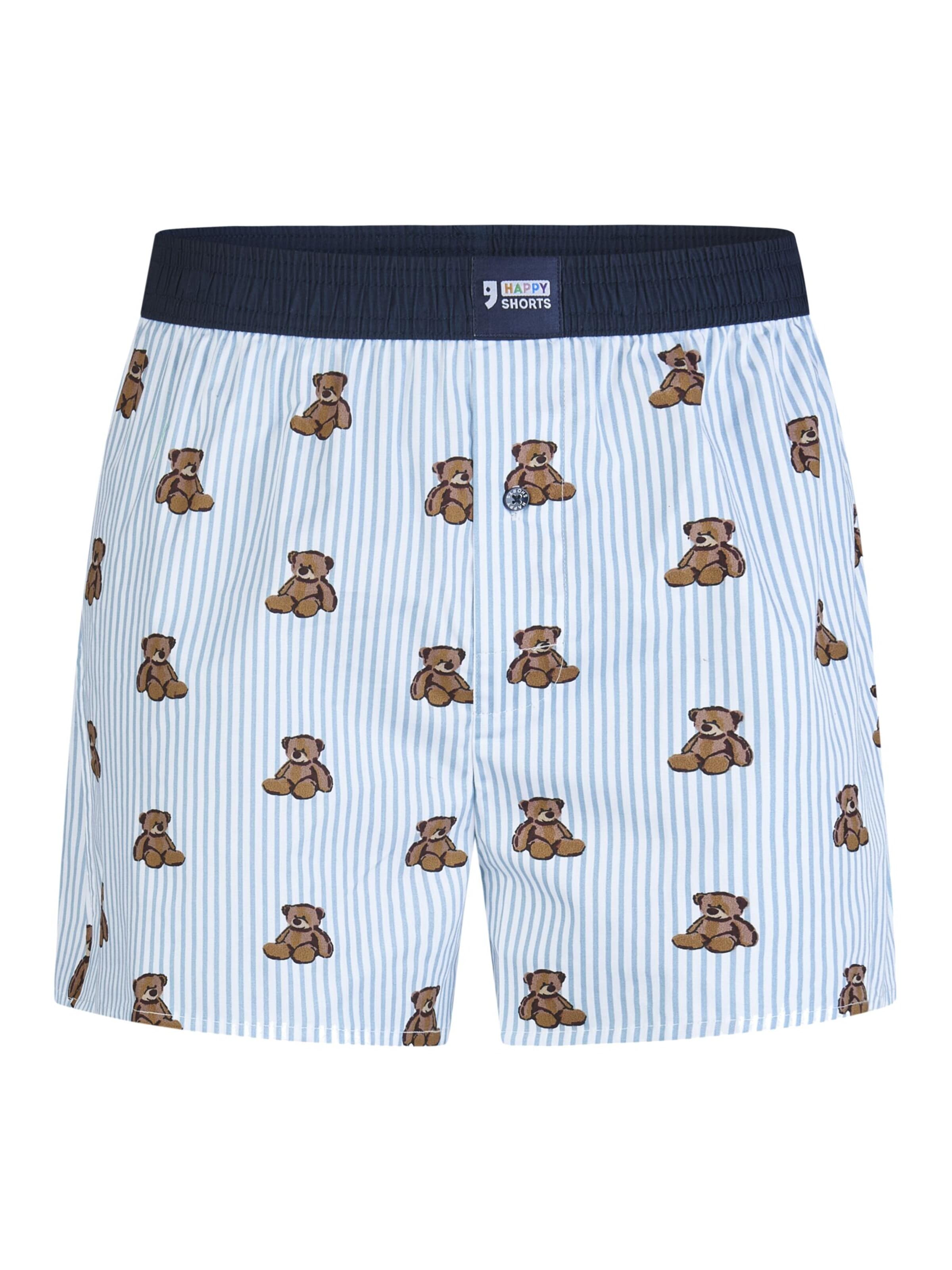 Happy Shorts Boxershorts in Blauw: voorkant