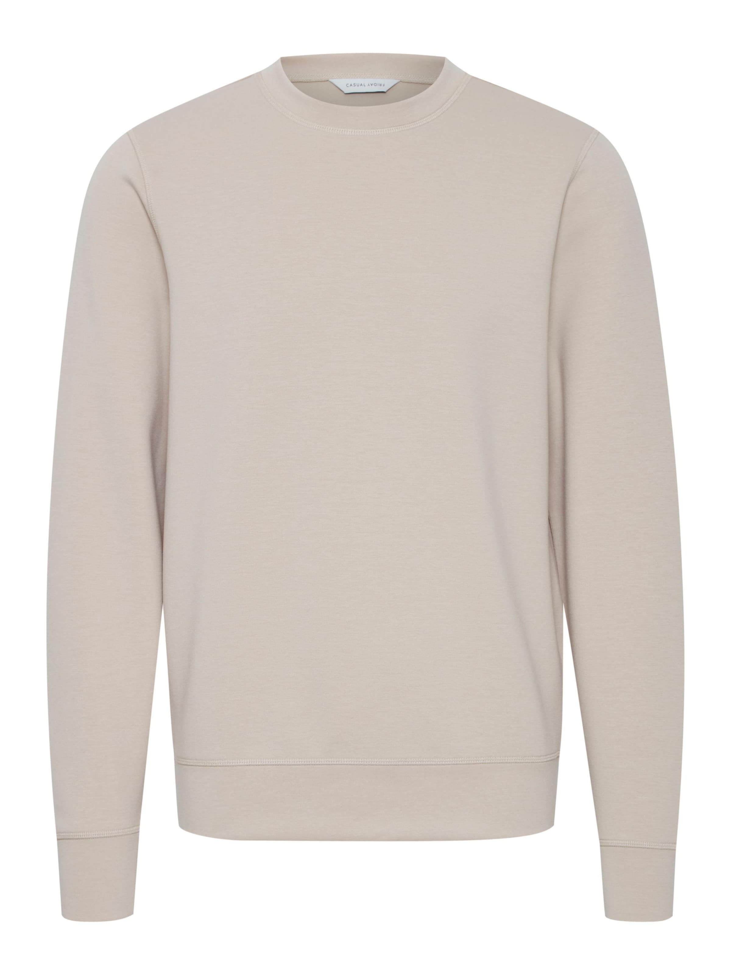 Casual Friday Sweatshirt 'Sebastian' in Beige: front