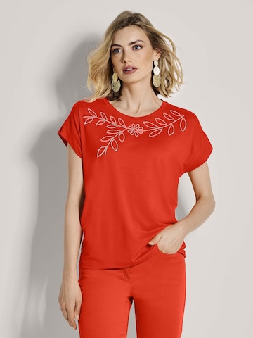 T-shirt MADELEINE en rouge : devant