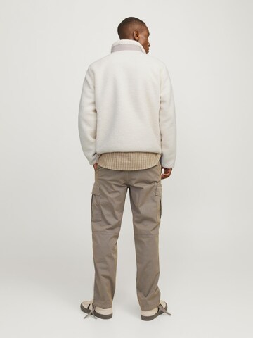 JACK & JONES Fleecejacke in Beige