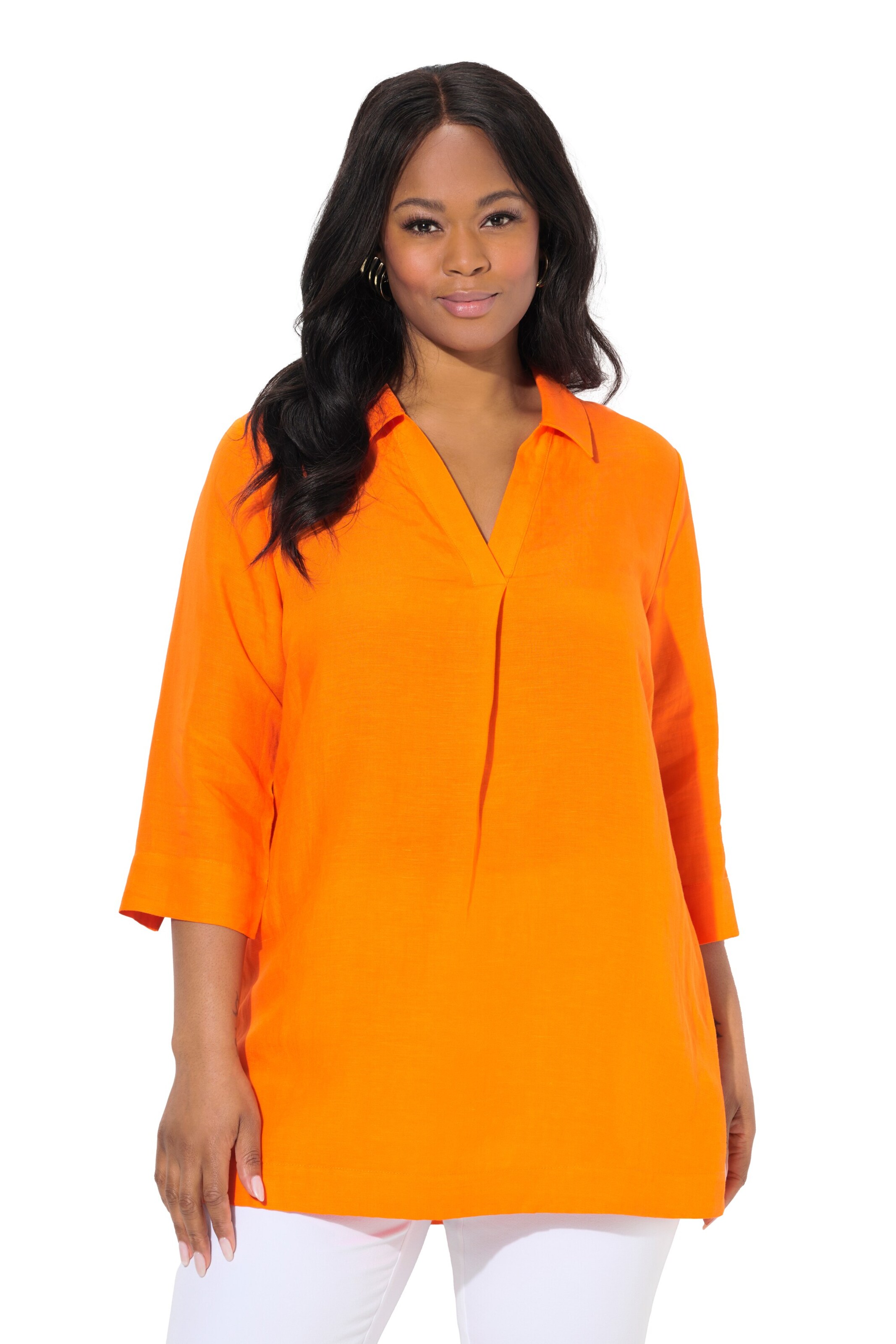 Ulla Popken Blouse in Oranje: voorkant
