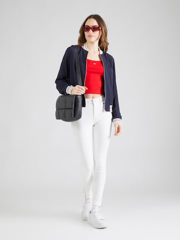 Coupe slim Jean 'NORA MID RISE SKINNY' Tommy Jeans en blanc