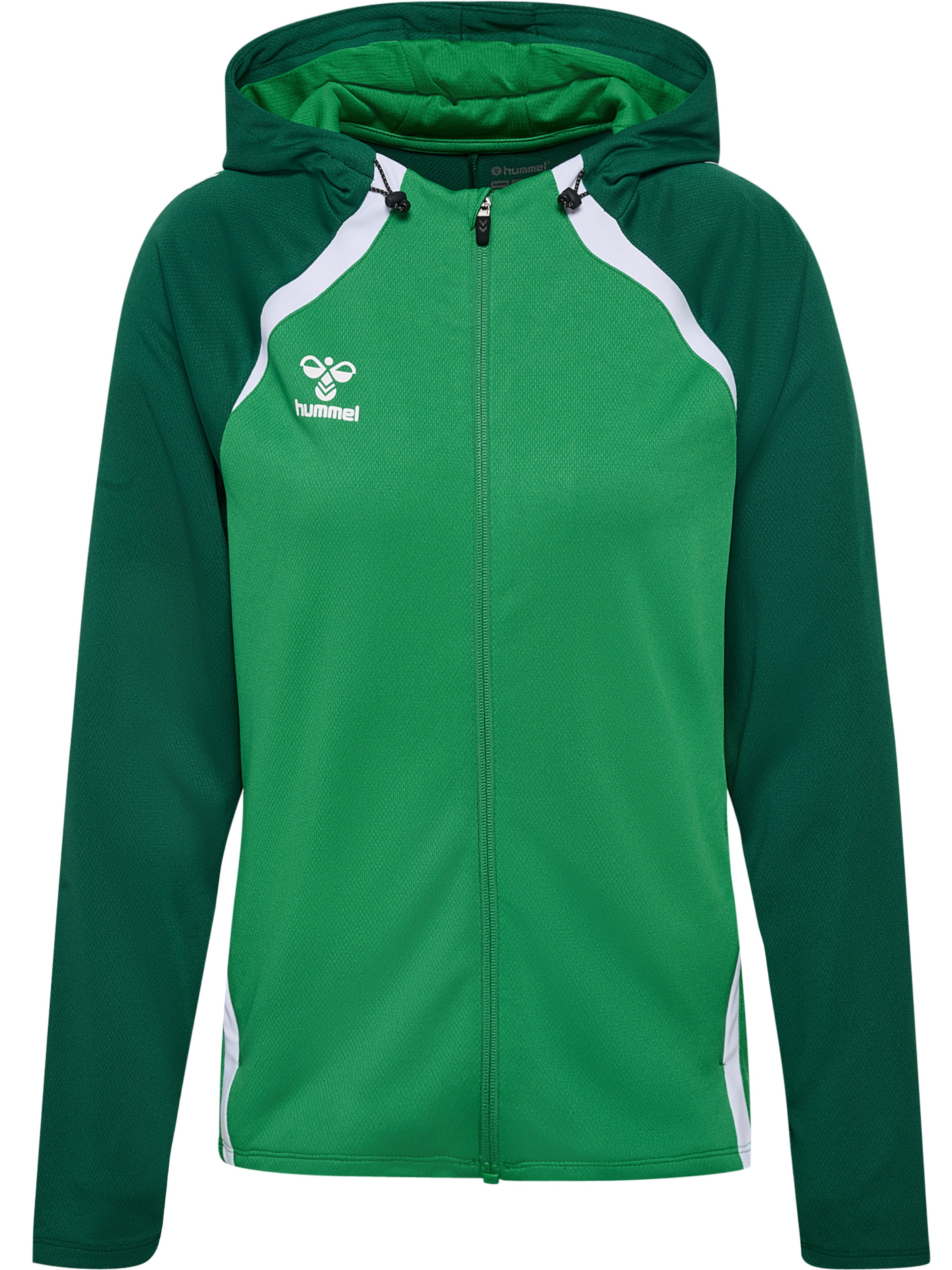 Hummel Sports sweat jacket 'LEAD 2.0' in Green: front