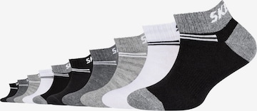 SKECHERS Athletic Socks in Grey: front