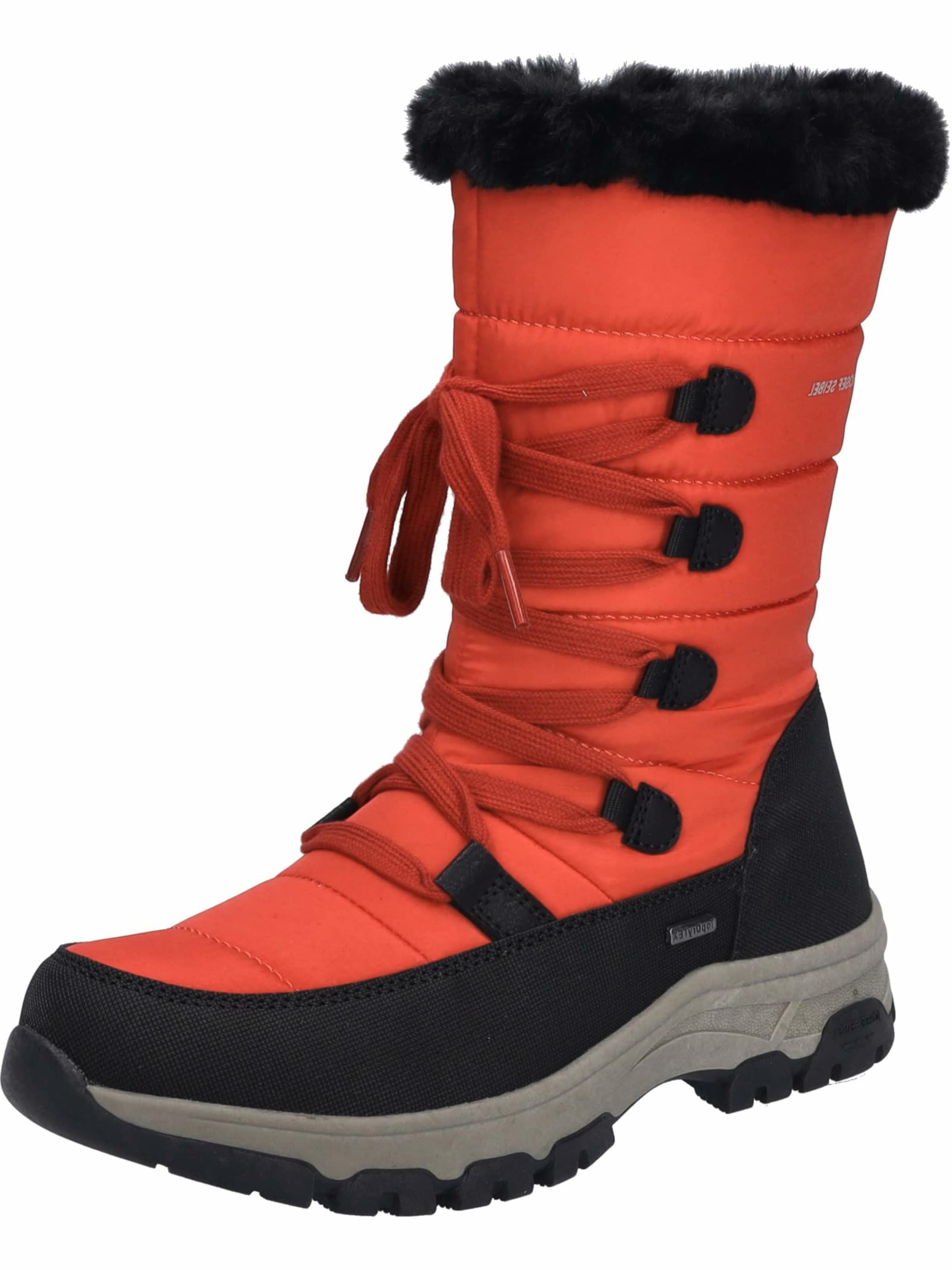 JOSEF SEIBEL Snowboots in Rood: voorkant