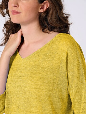 Pull-over eve in paradise en jaune