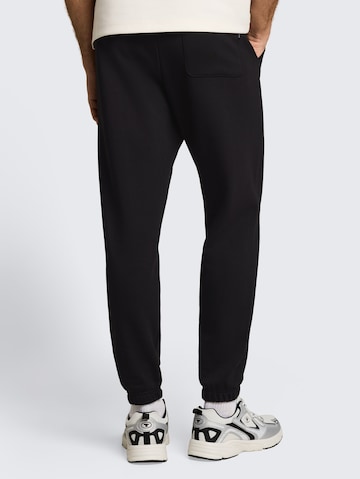 TOM TAILOR DENIM Tapered Trousers in Black