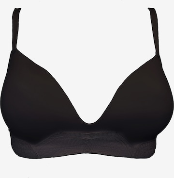 SugarShape T-shirt Bra 'Clara' in Black: front