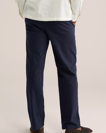 WE Fashion tavaline Chino-püksid, värv sinine