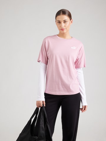 Tricou 'ESS' de la PUMA pe roz: față