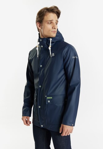 Schmuddelwedda Between-Season Jacket in Blue: front