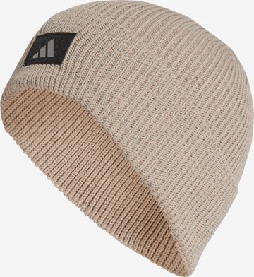 ADIDAS PERFORMANCE Athletic Hat in Beige: front