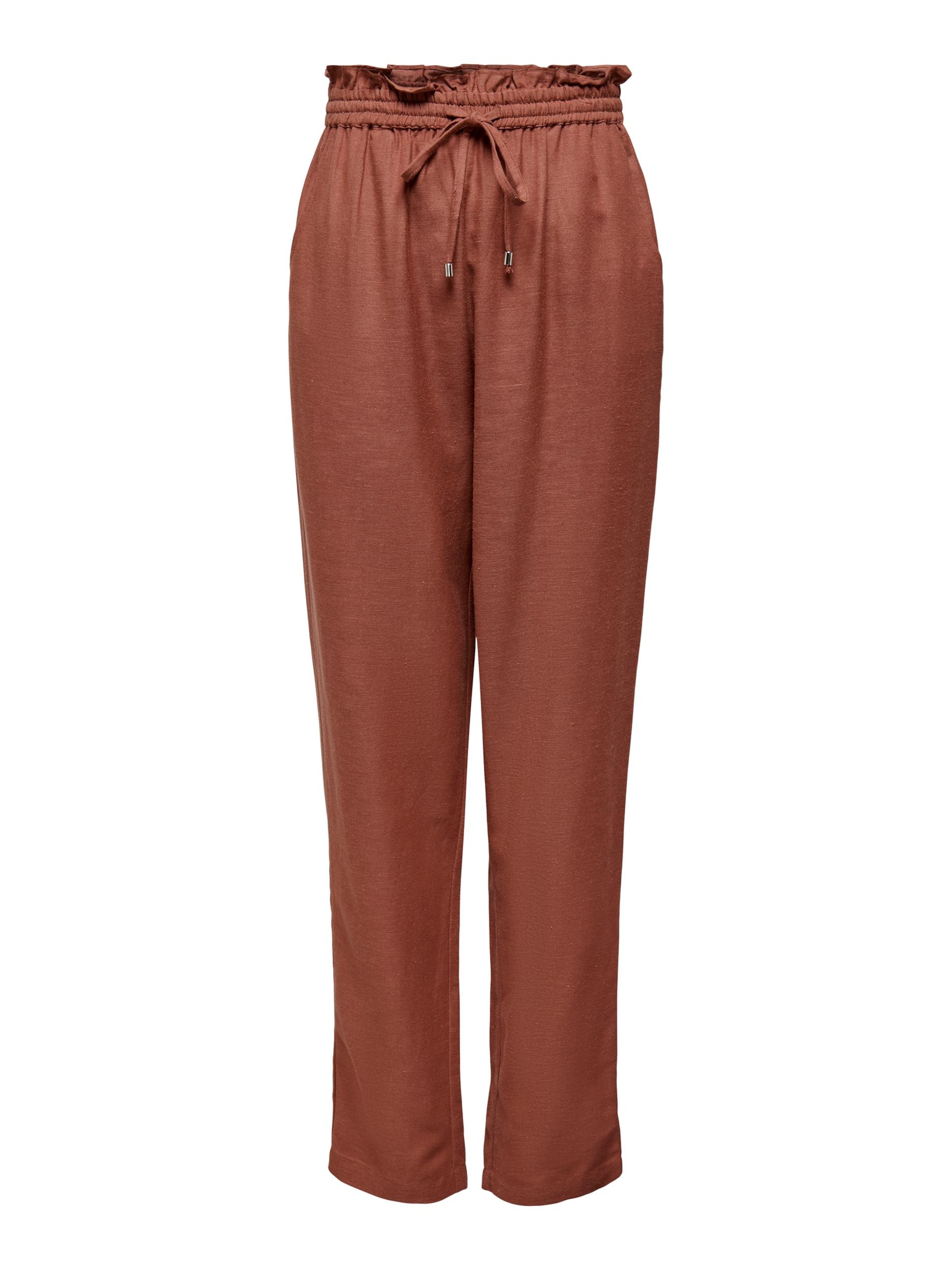 ONLY Свободный крой Штаны 'VIVA' в Коричневый: спереди