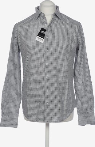 MANGO Hemd M in Grau: Vorderseite