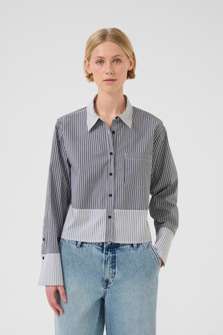 KAREN BY SIMONSEN Blouse 'Beatrice' in Grijs: voorkant