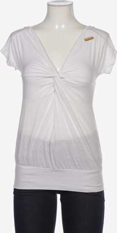 khujo Top & Shirt in M in White: front