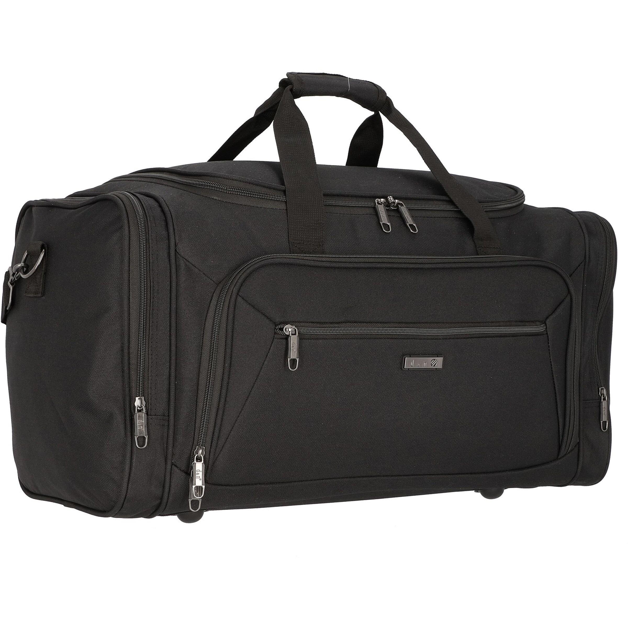 D&N Travel bag 'Travel Line 7700' in Black