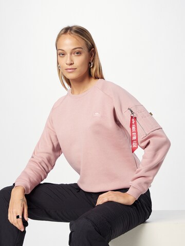 ALPHA INDUSTRIES Sweatshirt i rosa: framsida