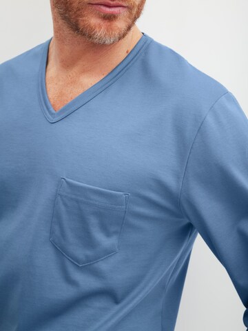 CALIDA Pyjama lang 'Relax Imprint'‌‌‌‌‌‌‌ in Blau