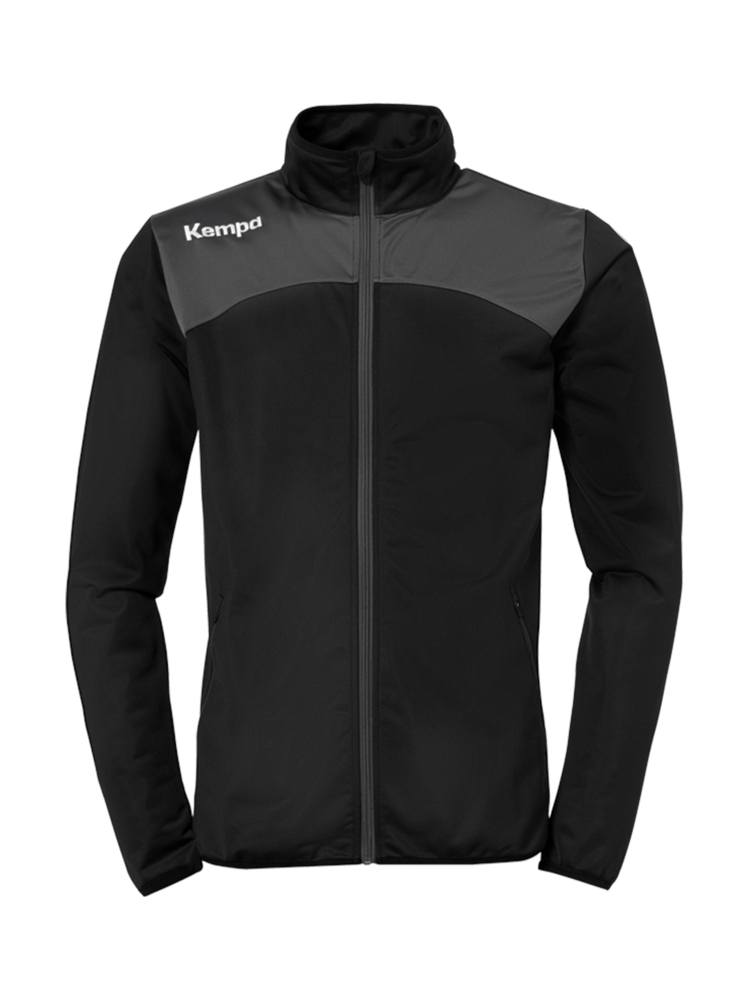 KEMPA Sportjacke in Schwarz: Vorderseite