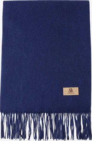 BELLEMERE NEW YORK Scarf 'Ultraleichter Lammwollschal' in Blue: front