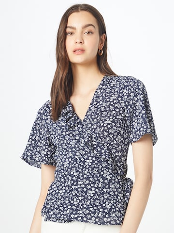 ONLY Blouse 'CARLY' in Blauw: voorkant