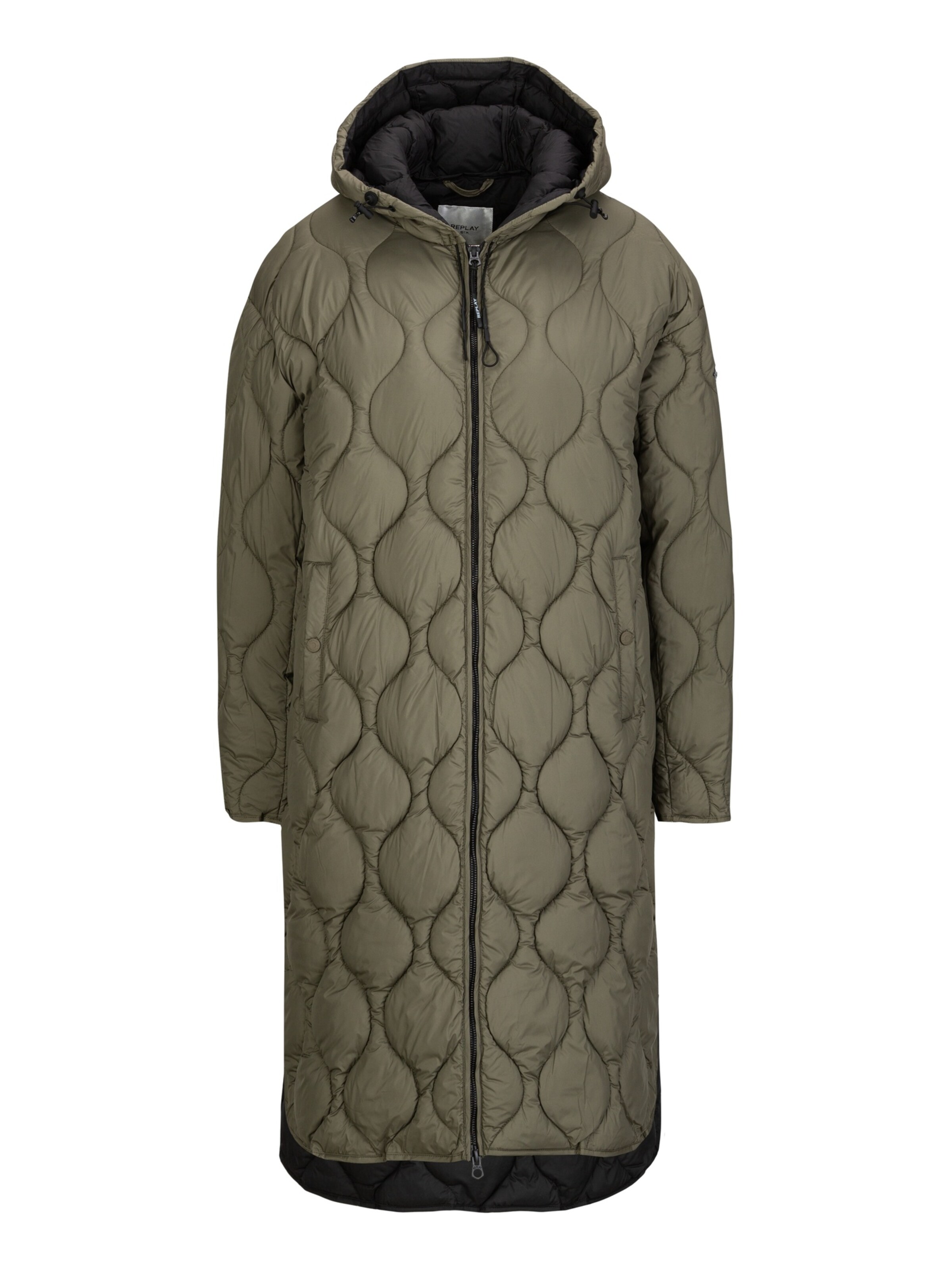 REPLAY Winter parka in Green: front