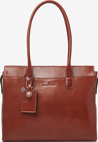 Castelijn & Beerens Shoulder Bag 'Ellen' in Brown: front