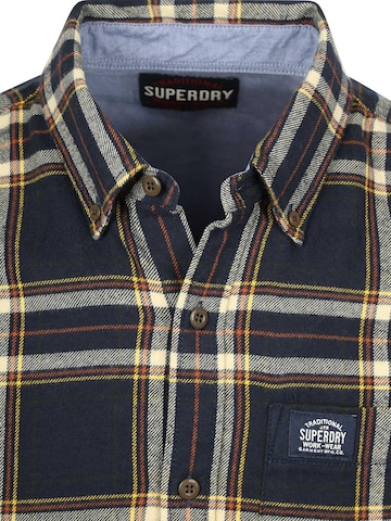 Superdry Regular fit Button Up Shirt in Blue