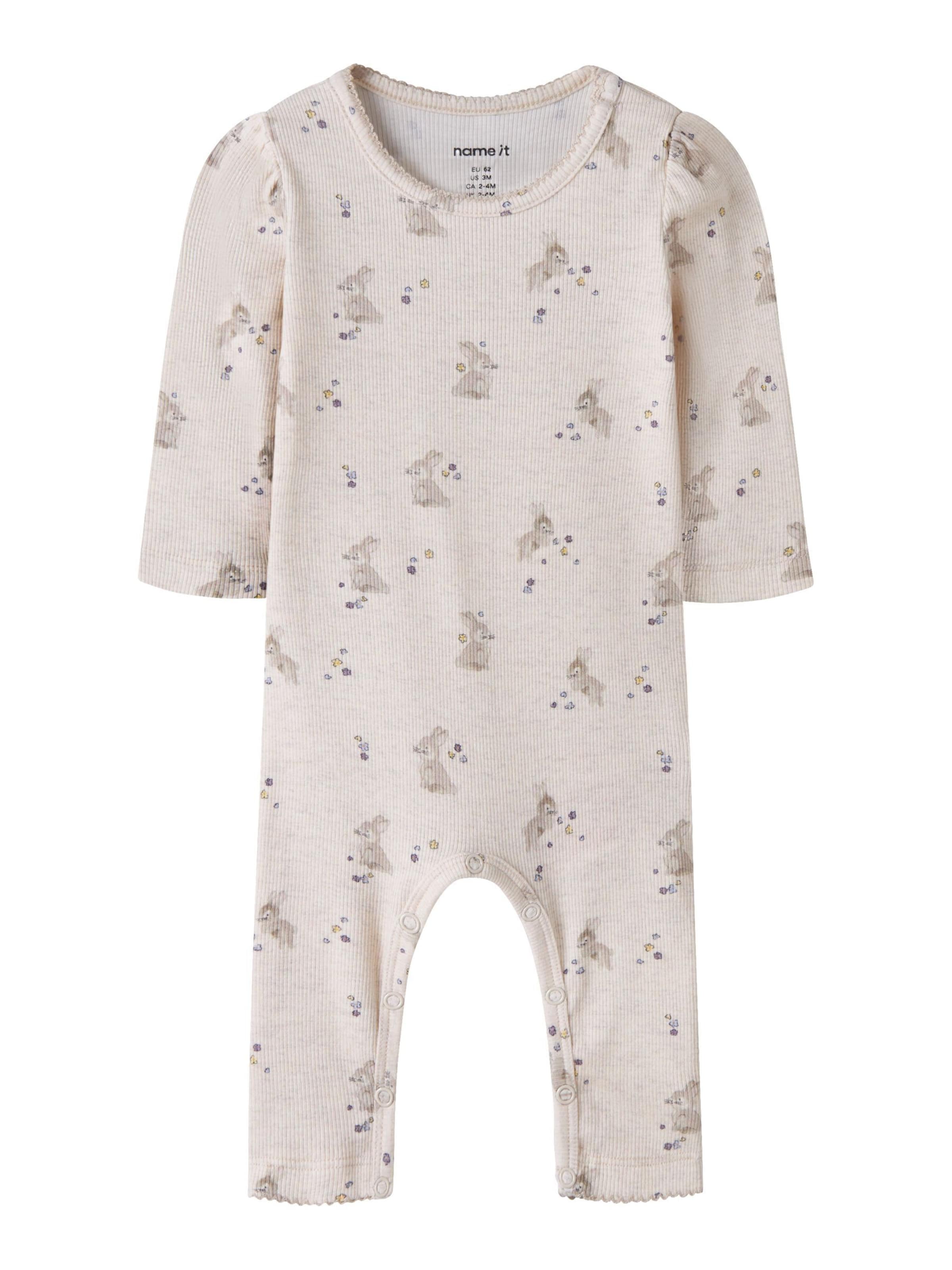 NAME IT Strampler in Beige: Vorderseite