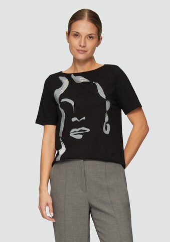 T-shirt s.Oliver BLACK LABEL en noir : devant