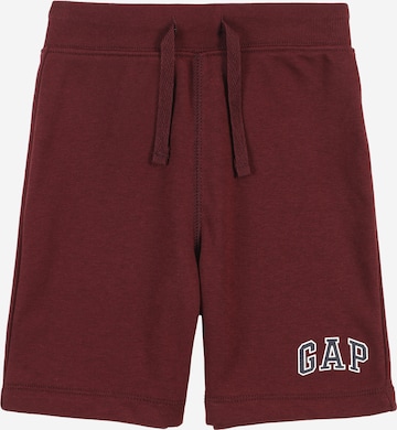 Regular Pantalon GAP en rouge : devant