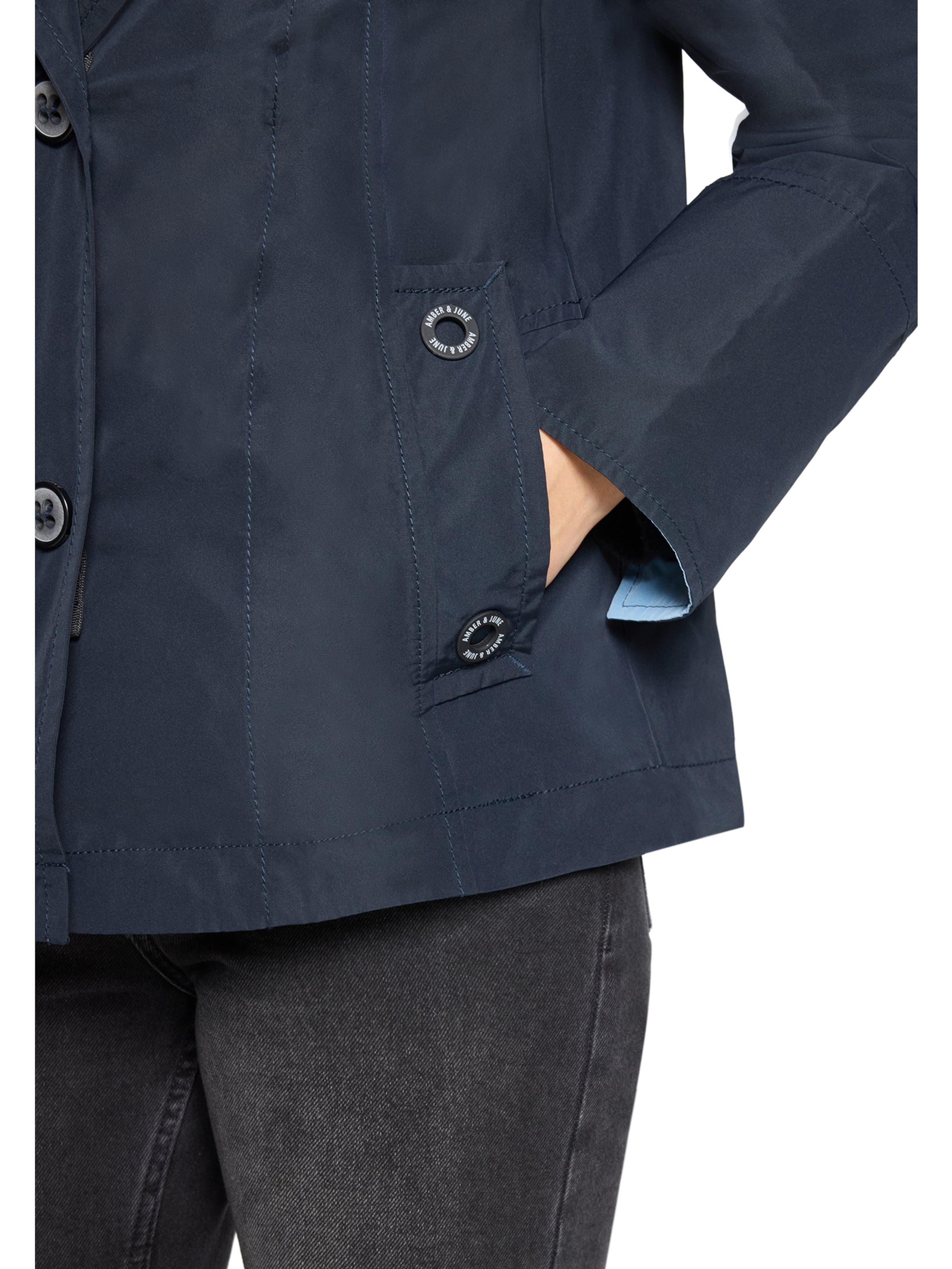 Amber & June Between-Season Jacket in Blue