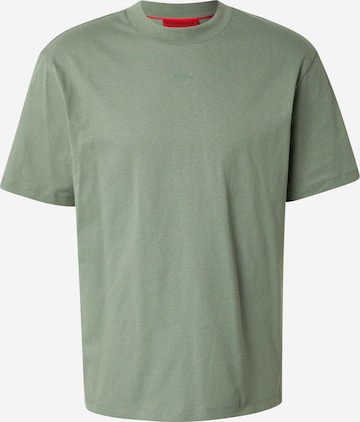 HUGO T-Shirt 'Dapolino' in Grün: Vorderseite