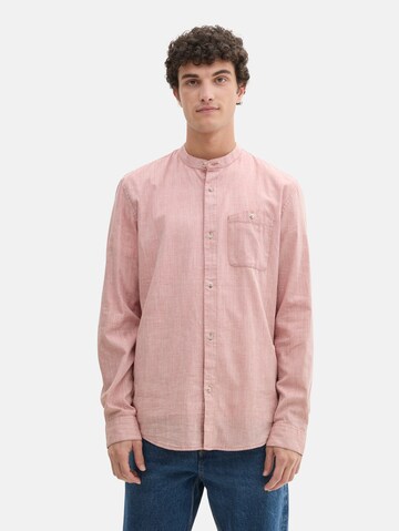 TOM TAILOR DENIM Regular fit Button Up Shirt in Pink: front