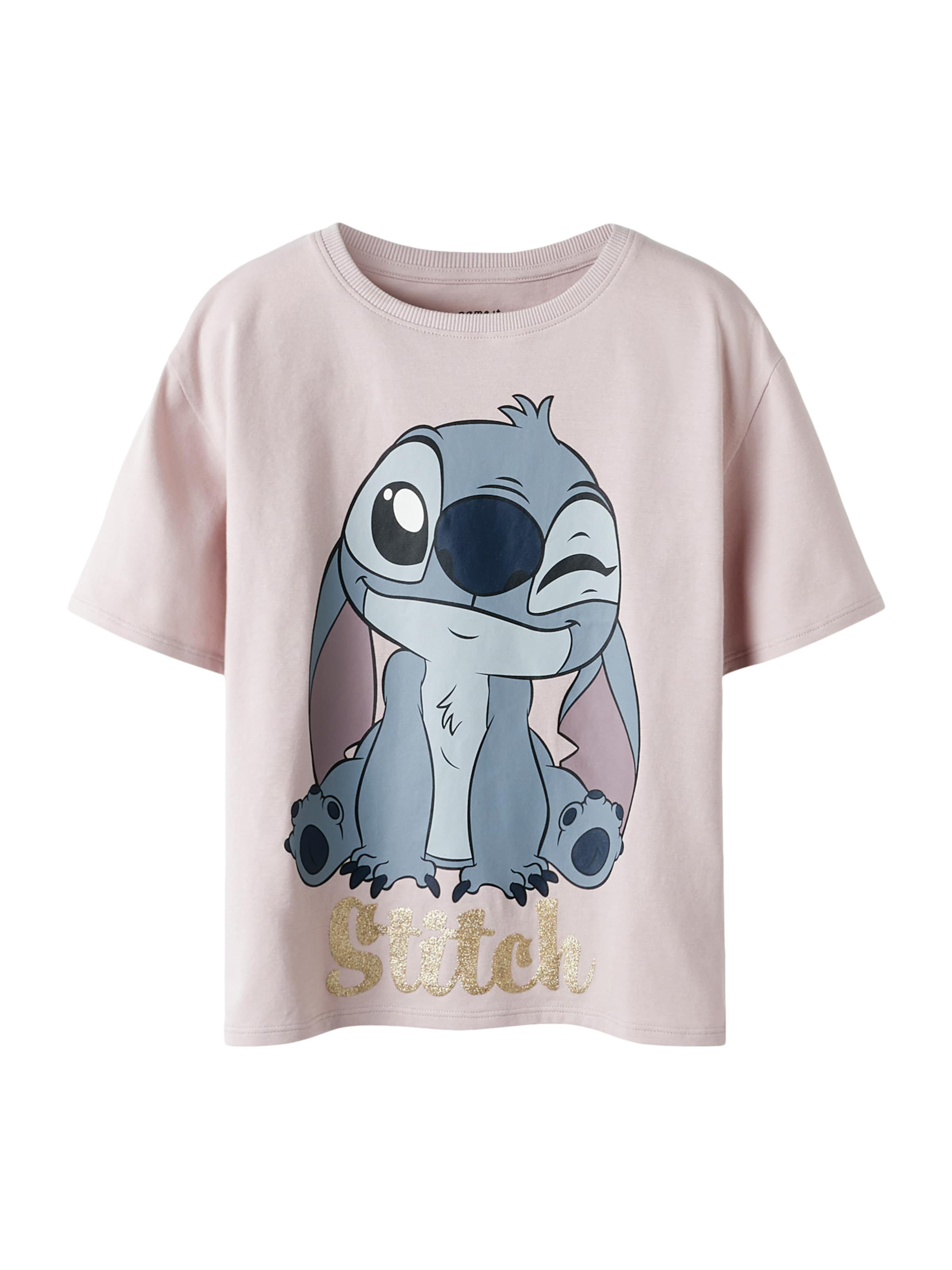 NAME IT Μπλουζάκι 'NKFAKUN STITCH' σε λιλά: μπροστά