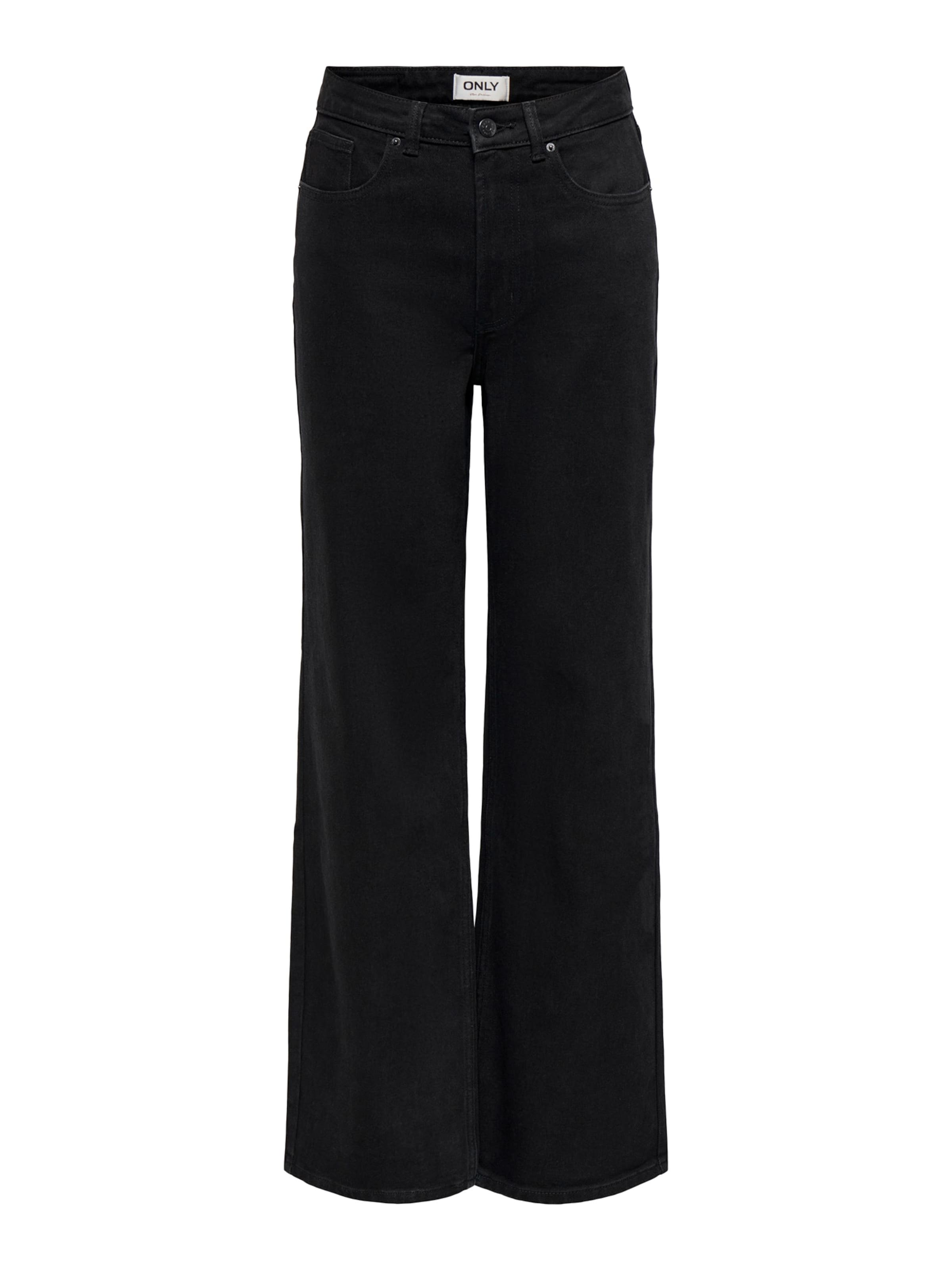 Only Tall - Perna larga Calças de ganga 'ONLJUICY' em preto: frente
