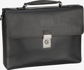 LEONHARD HEYDEN Document Bag 'Ottawa 6870' in Black: front