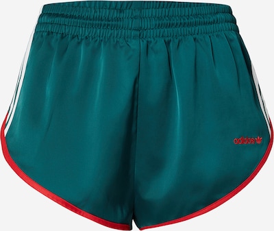 Kelnės iš ADIDAS ORIGINALS, spalva – smaragdinė spalva / raudona / balta, Prekių apžvalga