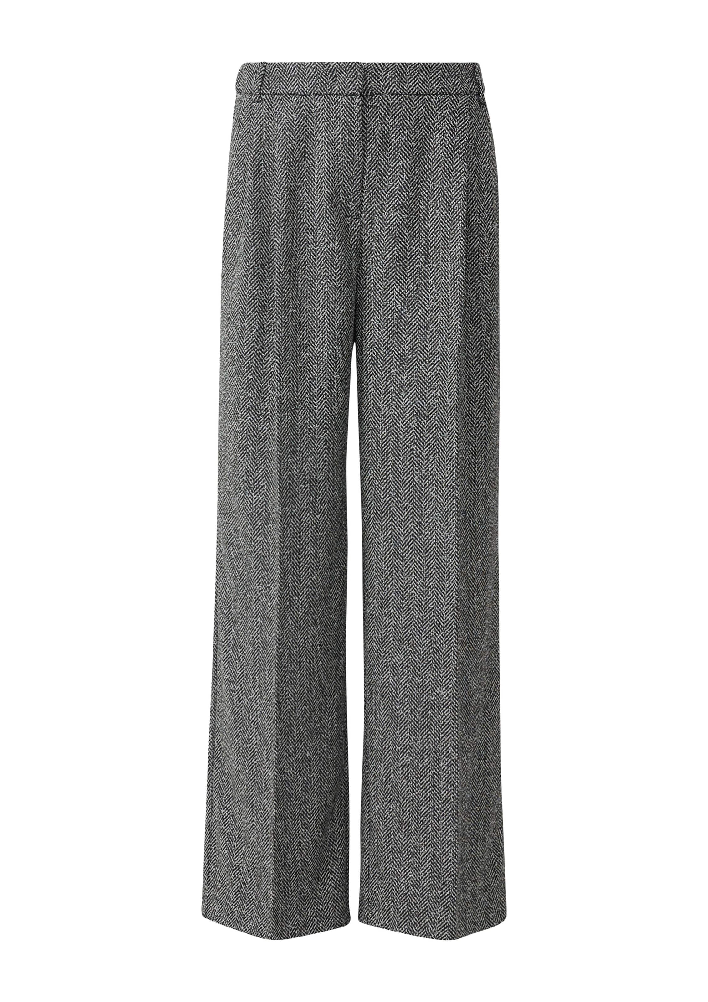 COMMA Regular Pants in Black: front