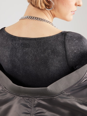 DIESEL - Vestido camisero 'LEY' en negro