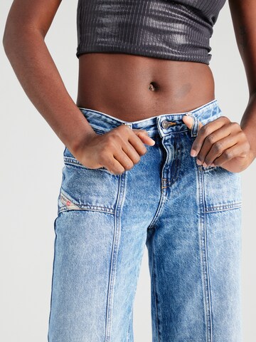 DIESEL Wide leg Jeans 'AKII' in Blauw