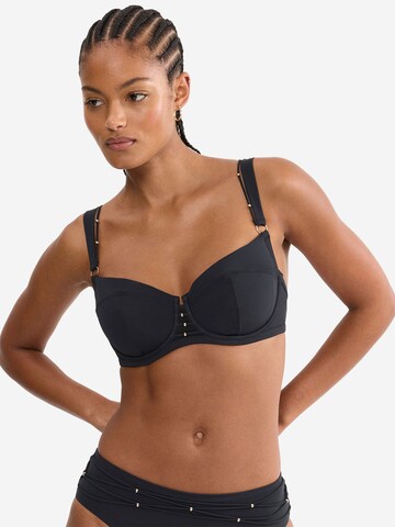 TRIUMPH Balconette Bügel-Bikini-Top ' Red Label Palina Love by the Sea ' in Schwarz: Vorderseite