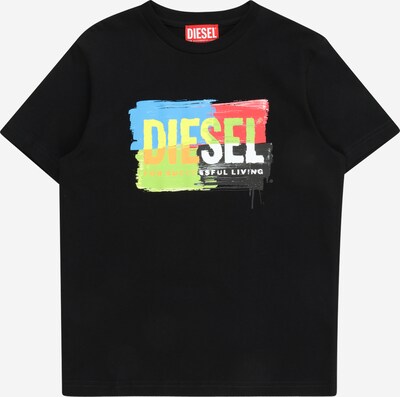 DIESEL T-Shirt en bleu / jaune / rouge / noir, Vue avec produit